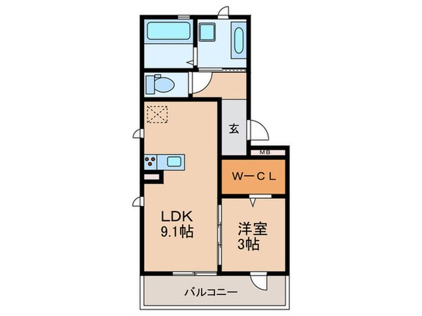 リーリエの物件間取画像